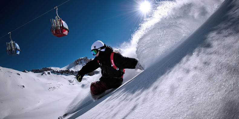 Alugel de equipamento de esqui em Valle Nevado